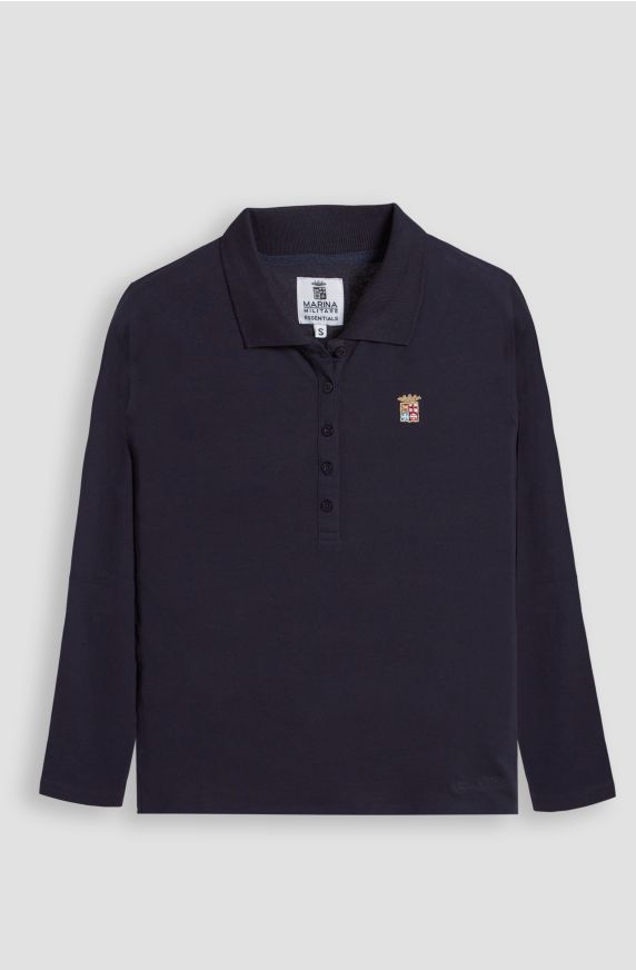 BASIC LONG SLEEVE POLO SHIRT