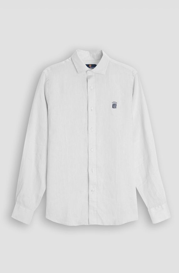 PURE LINEN LONG-SLEEVED SHIRT