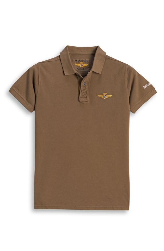 HALF-SLEEVED PIQUÉ POLO SHIRT