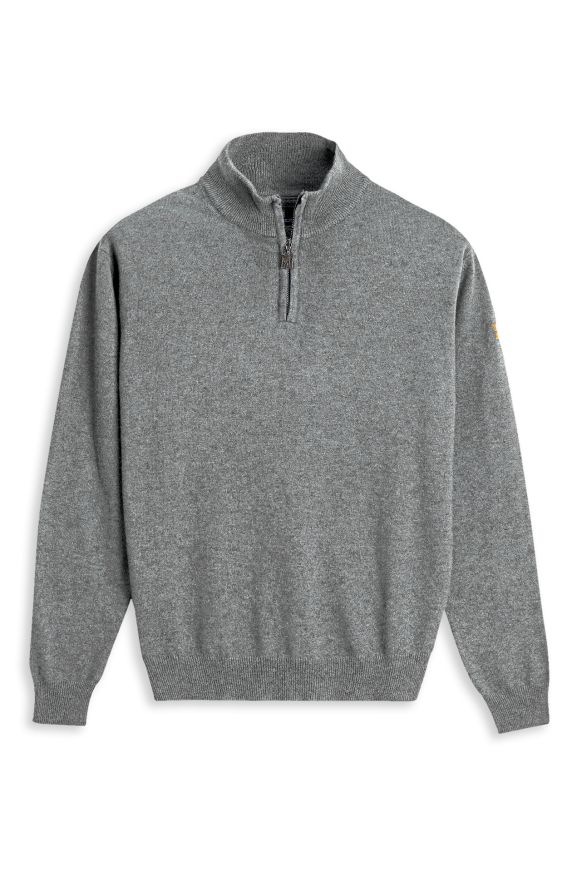 HALF ZIP LUPETTO SWEATER