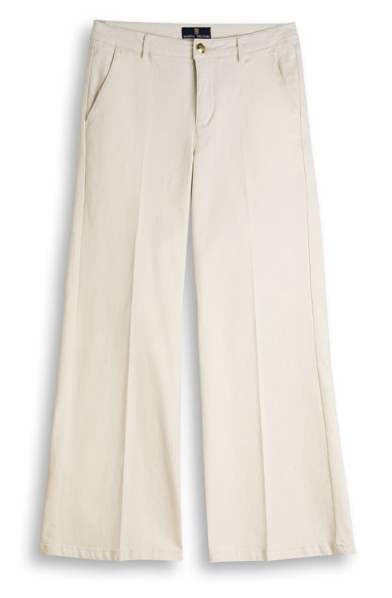 Denim cotton trousers