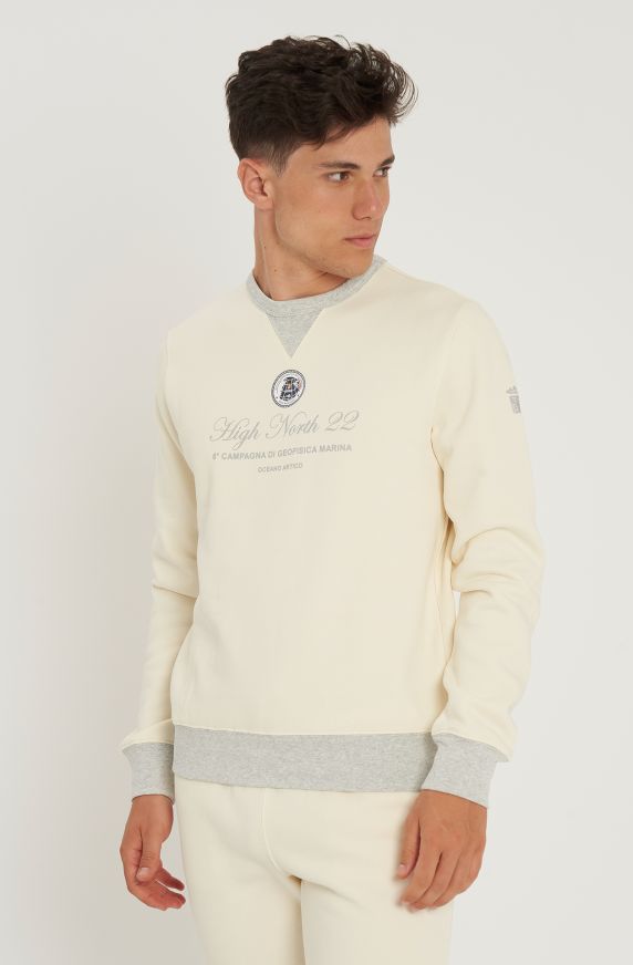 High north22 line cotton sweatshirt