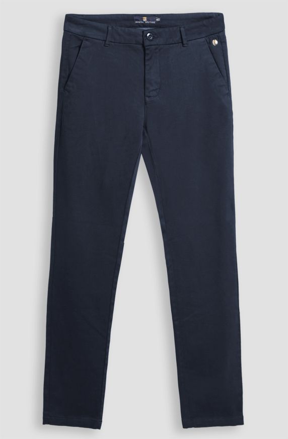 Women's cotton blend chino trousers