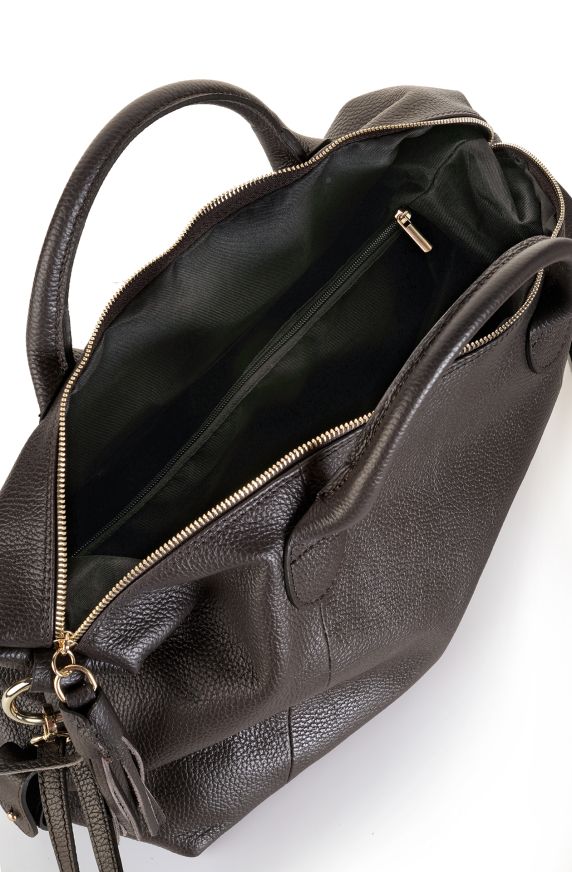 Women's leather handbag