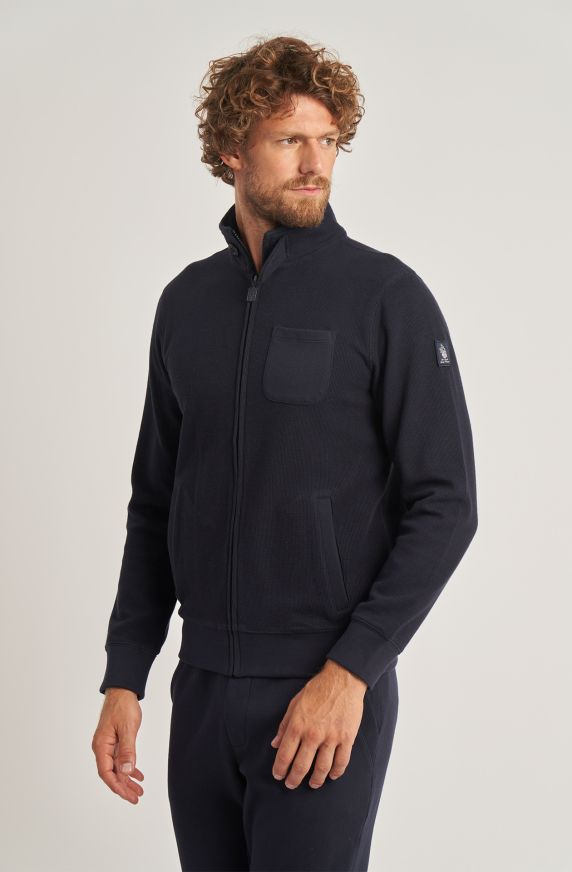 Felpa da uomo Amerigo Vespucci in cotone full zip