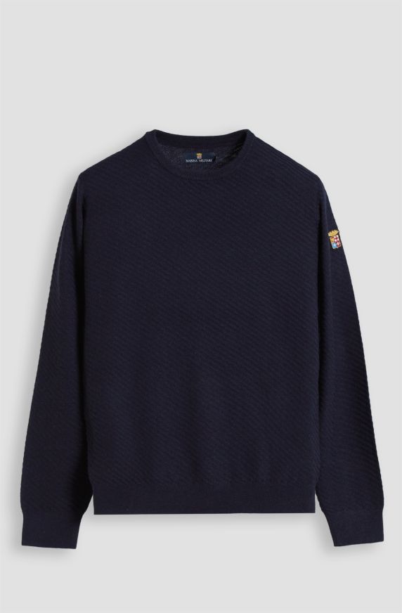 Weekend men's crew-neck wool blend sweater