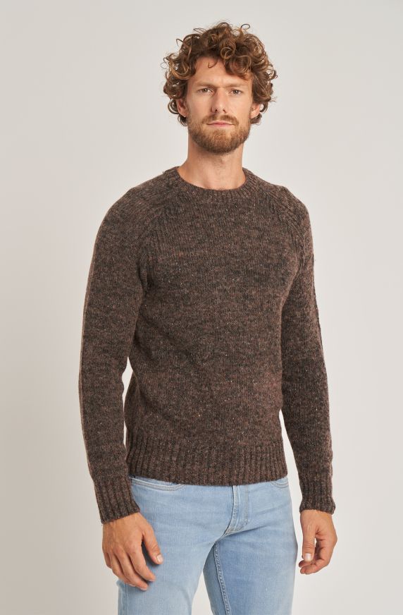 Weekend men's crew-neck wool sweater