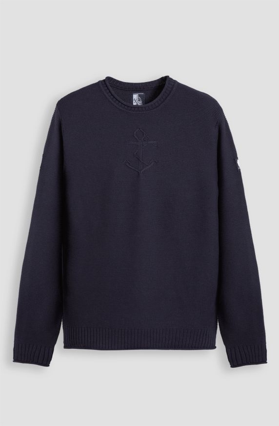 Amerigo Vespucci men's sweater in warm crew-neck cotton