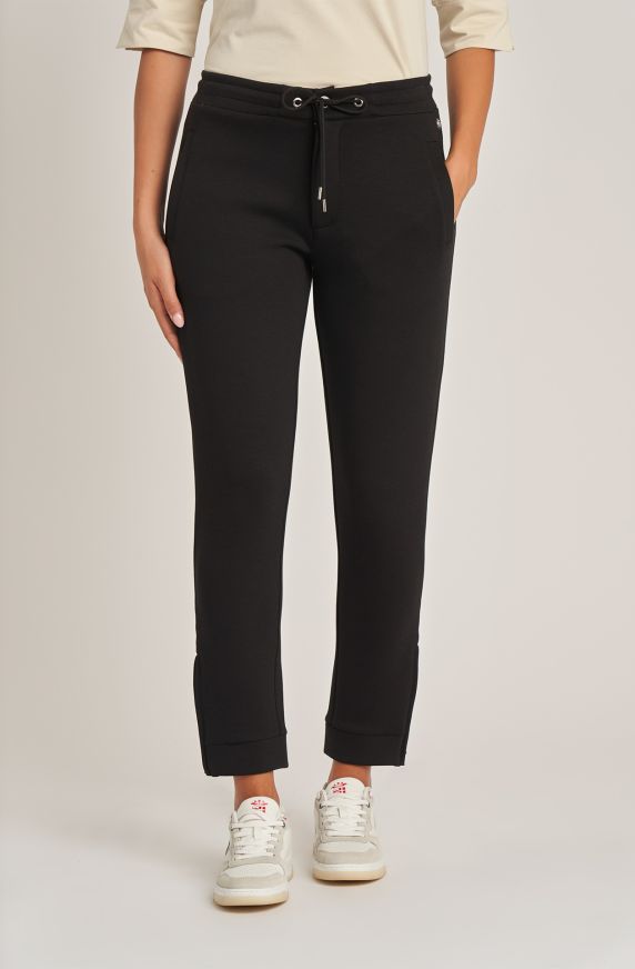 Women's trousers in mixed fabric