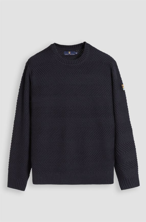 Weekend men's crew-neck wool blend sweater