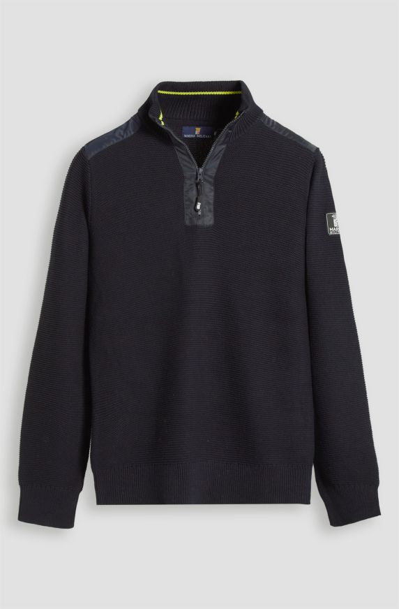 Sailing Team men's sweater in technical fabric with zip