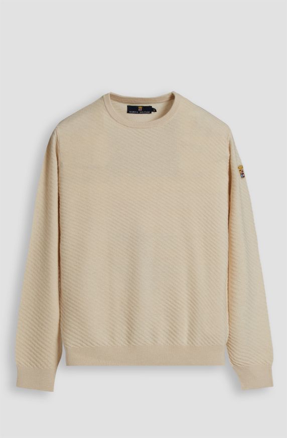 Weekend men's crew-neck wool blend sweater