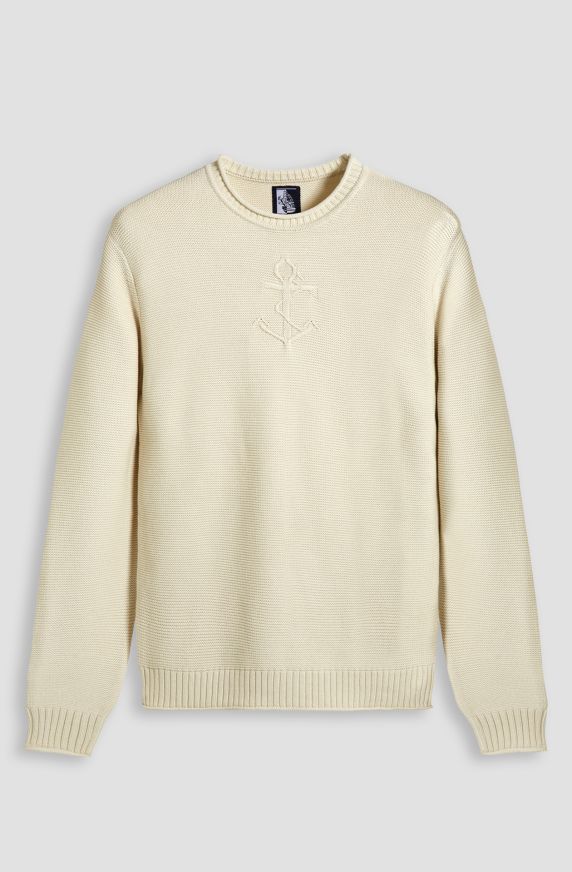 Amerigo Vespucci men's sweater in warm crew-neck cotton