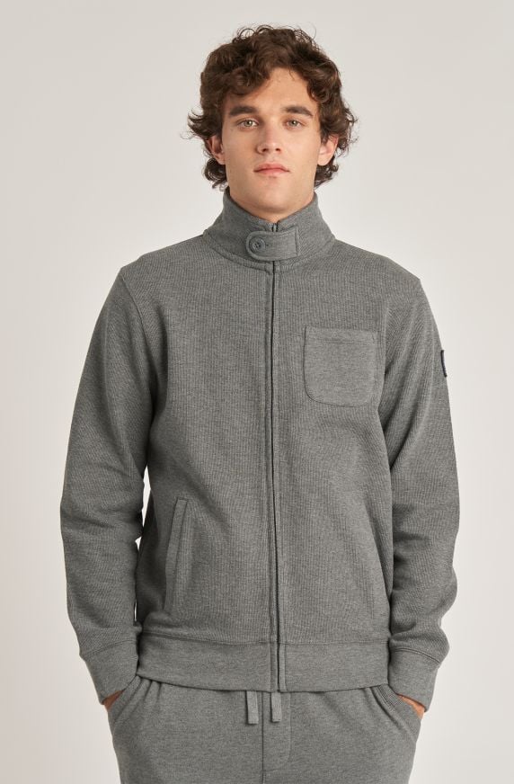 Felpa da uomo Amerigo Vespucci in cotone full zip