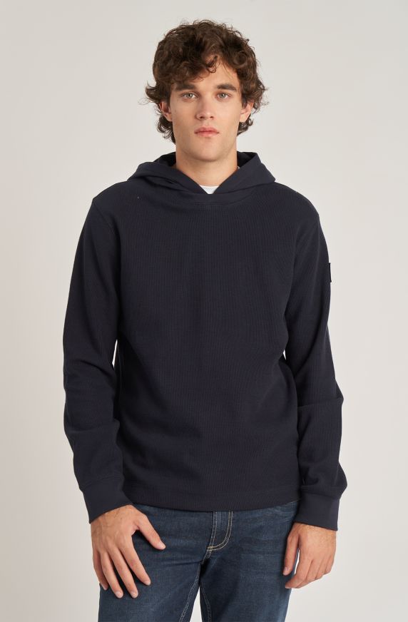 Amerigo Vespucci men's cotton sweatshirt with hood