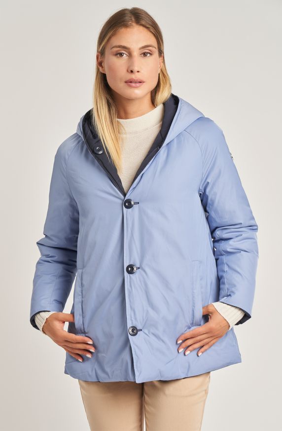 Women's polyester jacket with hood