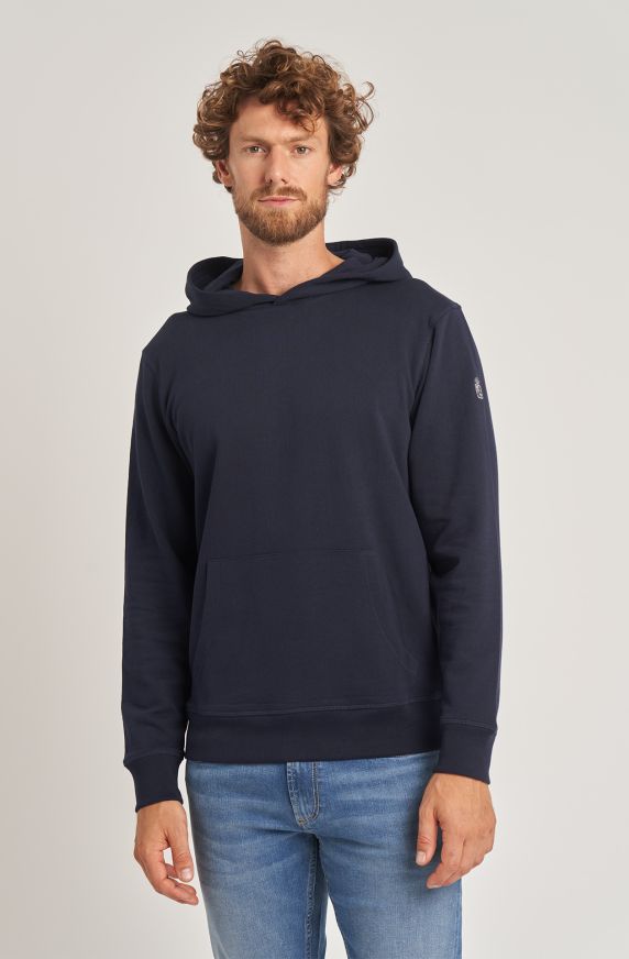 Essential men's cotton sweatshirt with hood