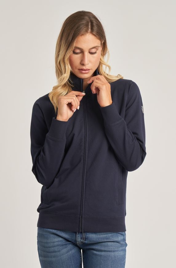 Essential women's full zip cotton sweatshirt