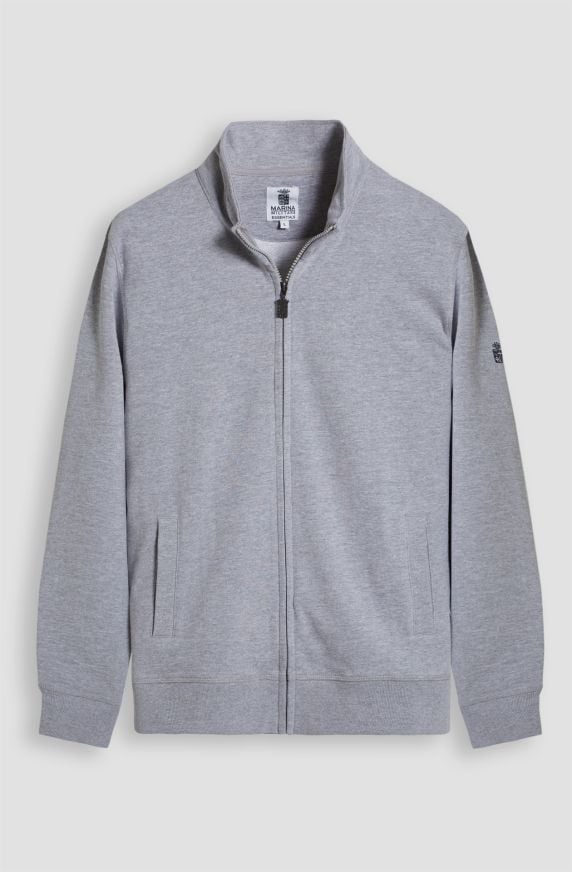 Essential men's full zip cotton sweatshirt