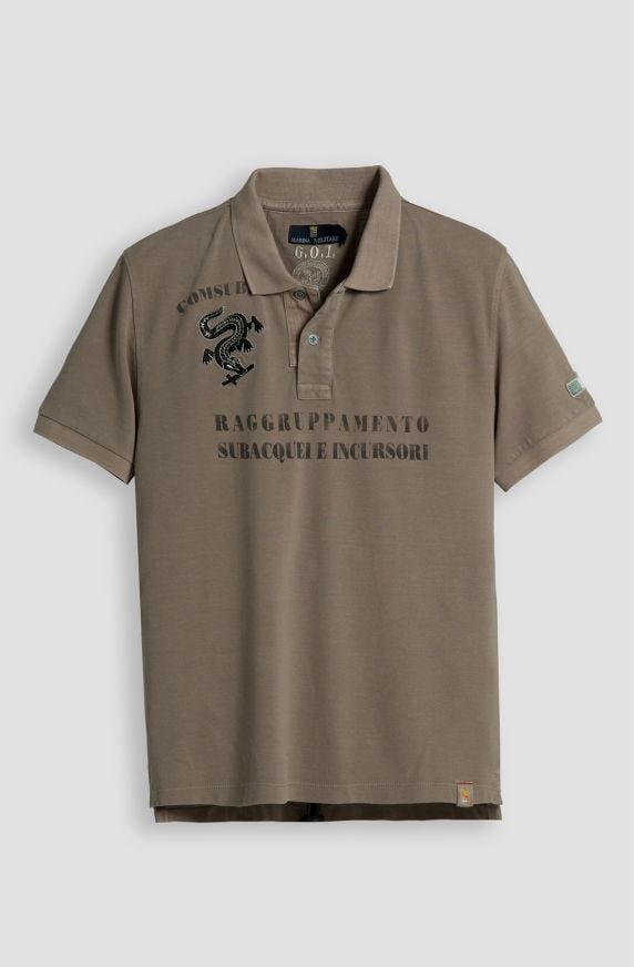 Arditi Incursori men's polo shirt in piquet