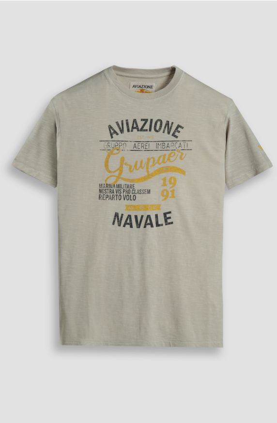 T-shirt da uomo in cotone slab