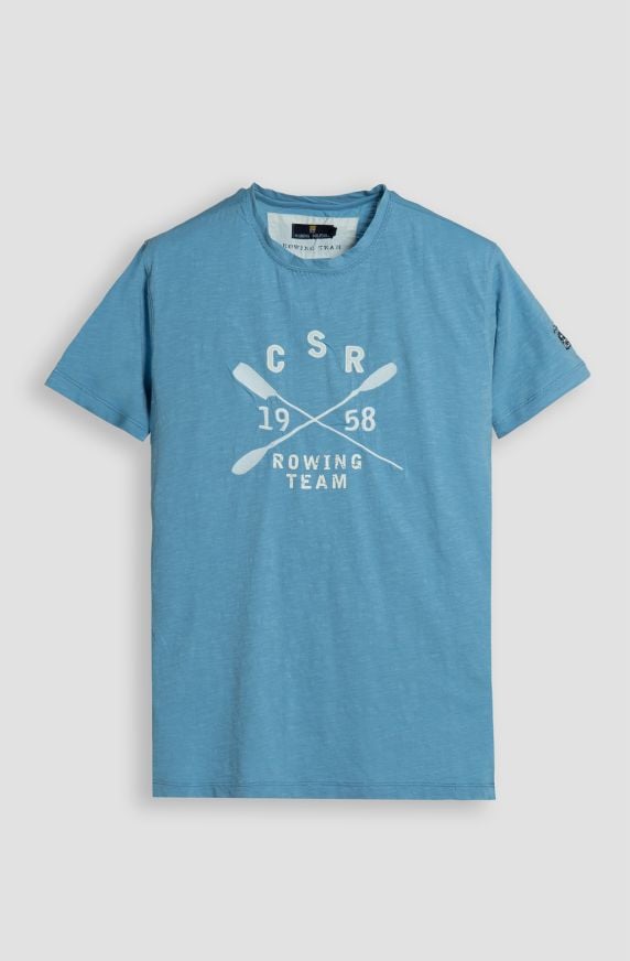 T-shirt da uomo Rowing Team in cotone slub