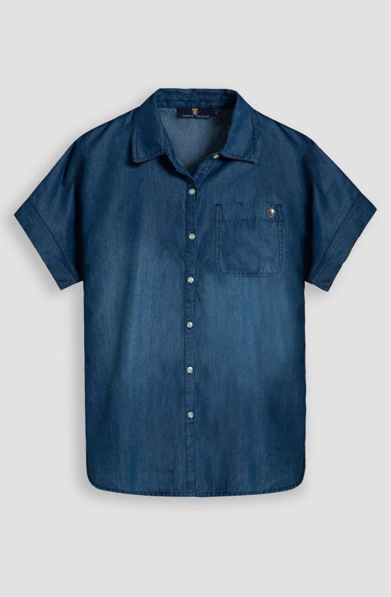 Women's lightweight chambray shirt