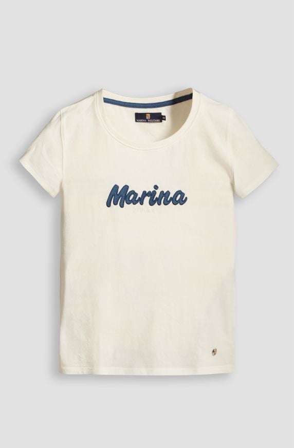 T-shirt da donna in cotone jersey