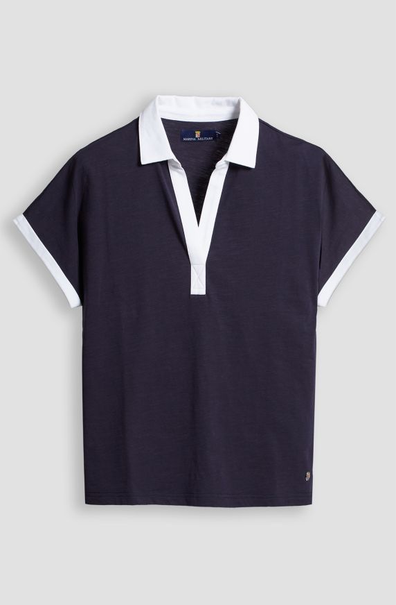 Polo da donna in cotone slab