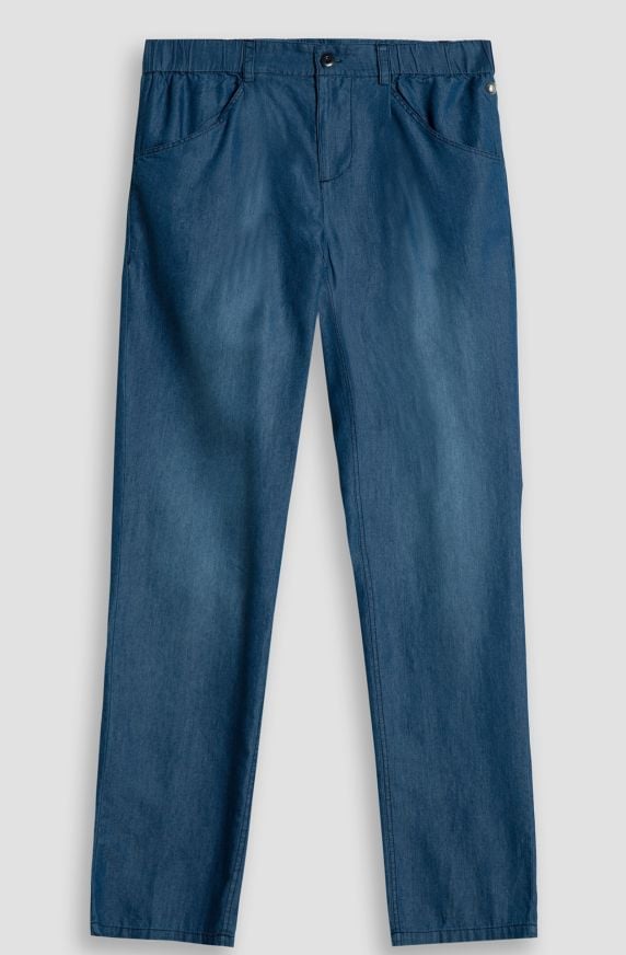 Pantaloni da donna in chambray leggero