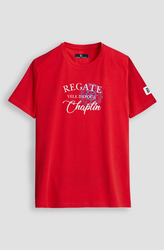 T-shirt da uomo Regate vele d'epoca in cotone