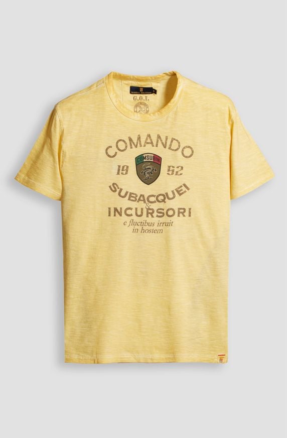 T-shirt da uomo Arditi Incursori in cotone slub