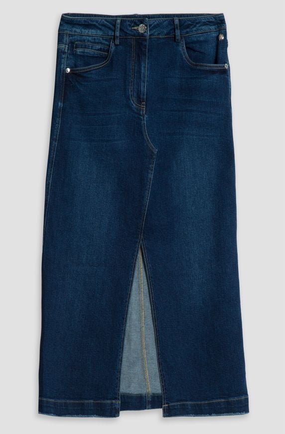 Cotton denim skirt