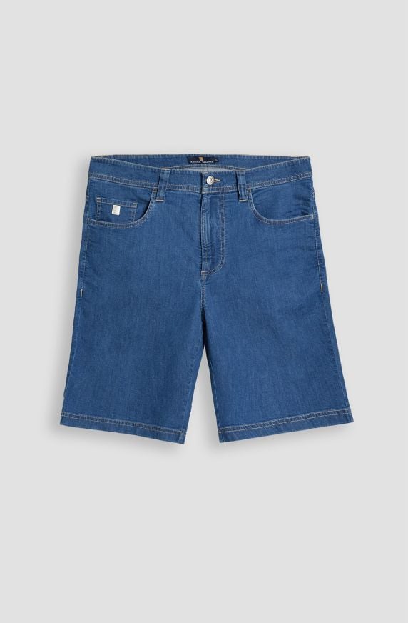 Stone washed men's Bermuda shorts