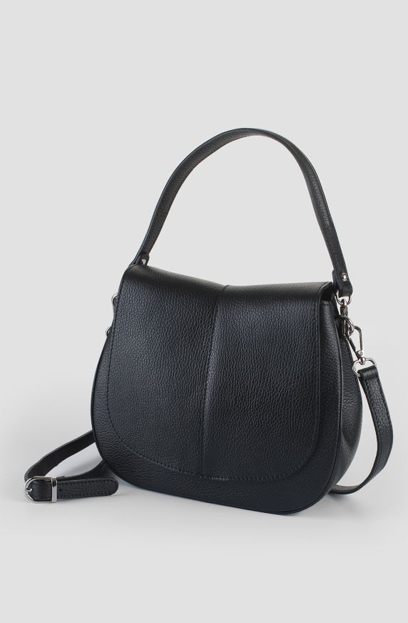 Women's hammered leather handbag