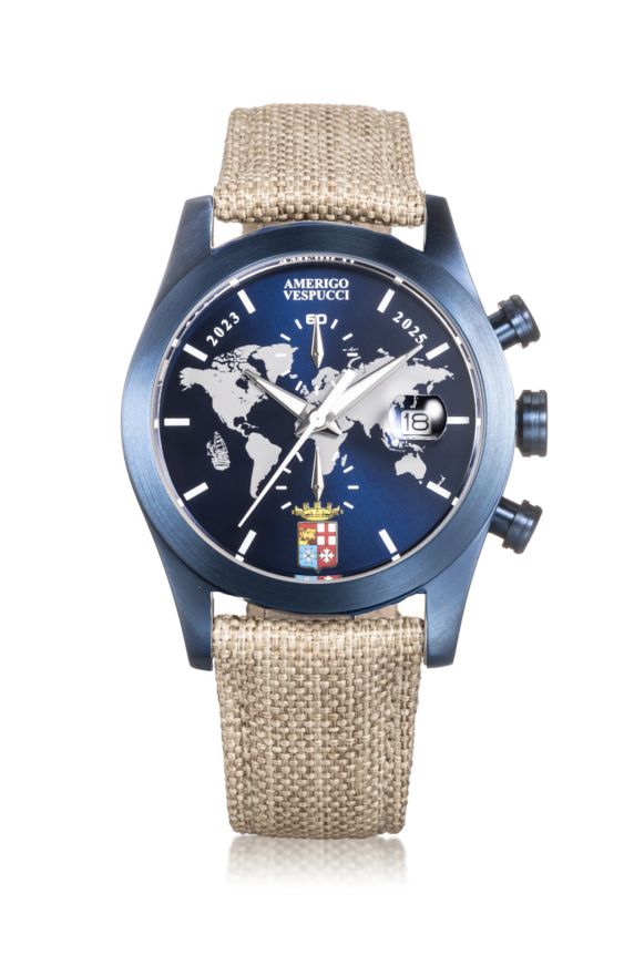 LOCMAN watch Island Cronografo - Tela Olona - Blue case