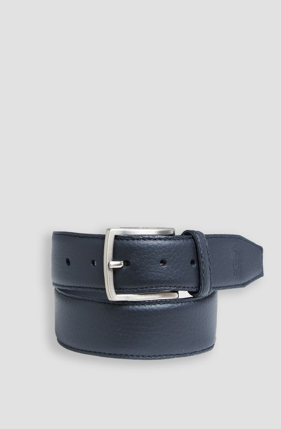 Men's belt in genuine hammered leather