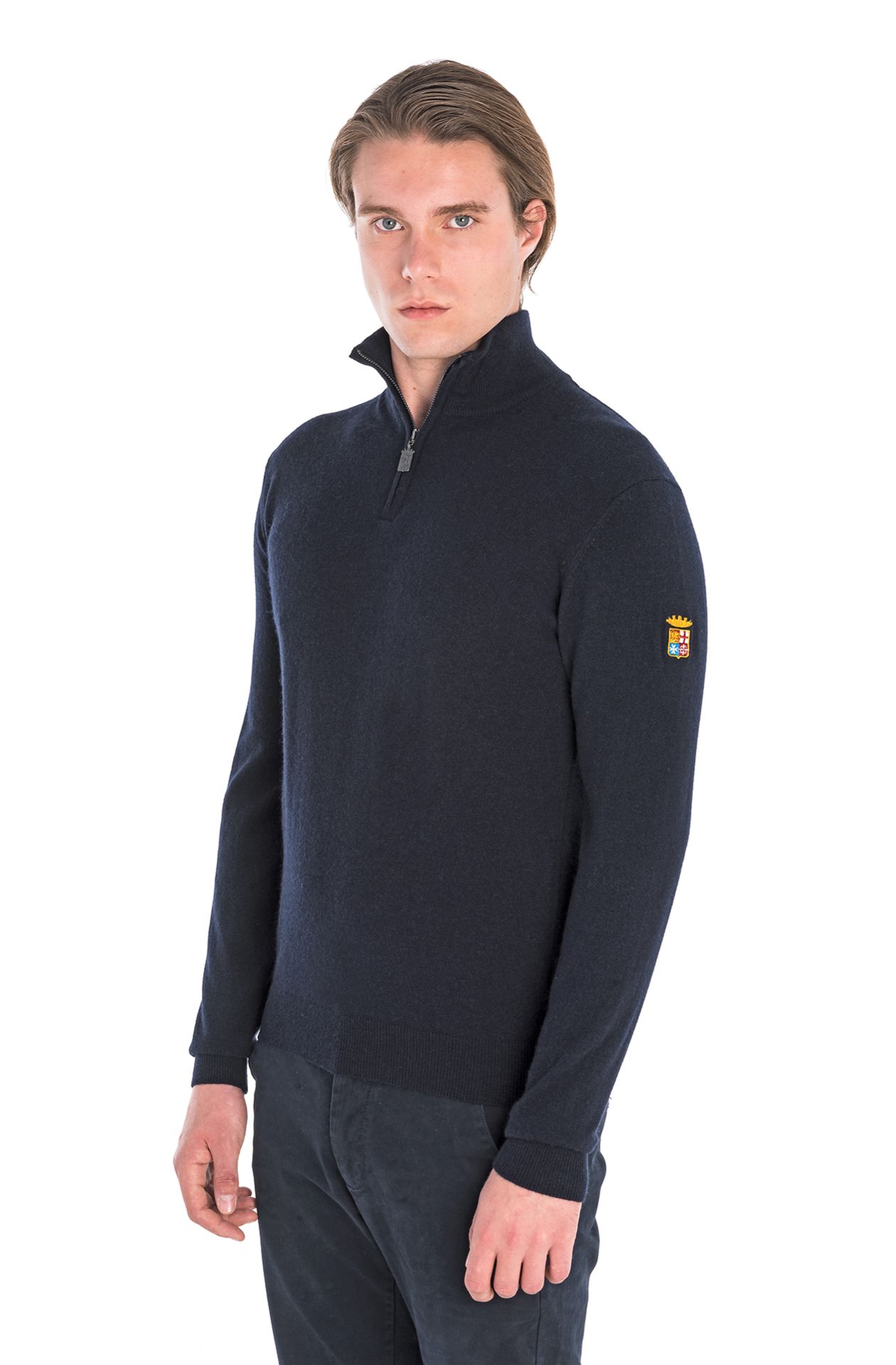 HALF ZIP LUPETTO SWEATER