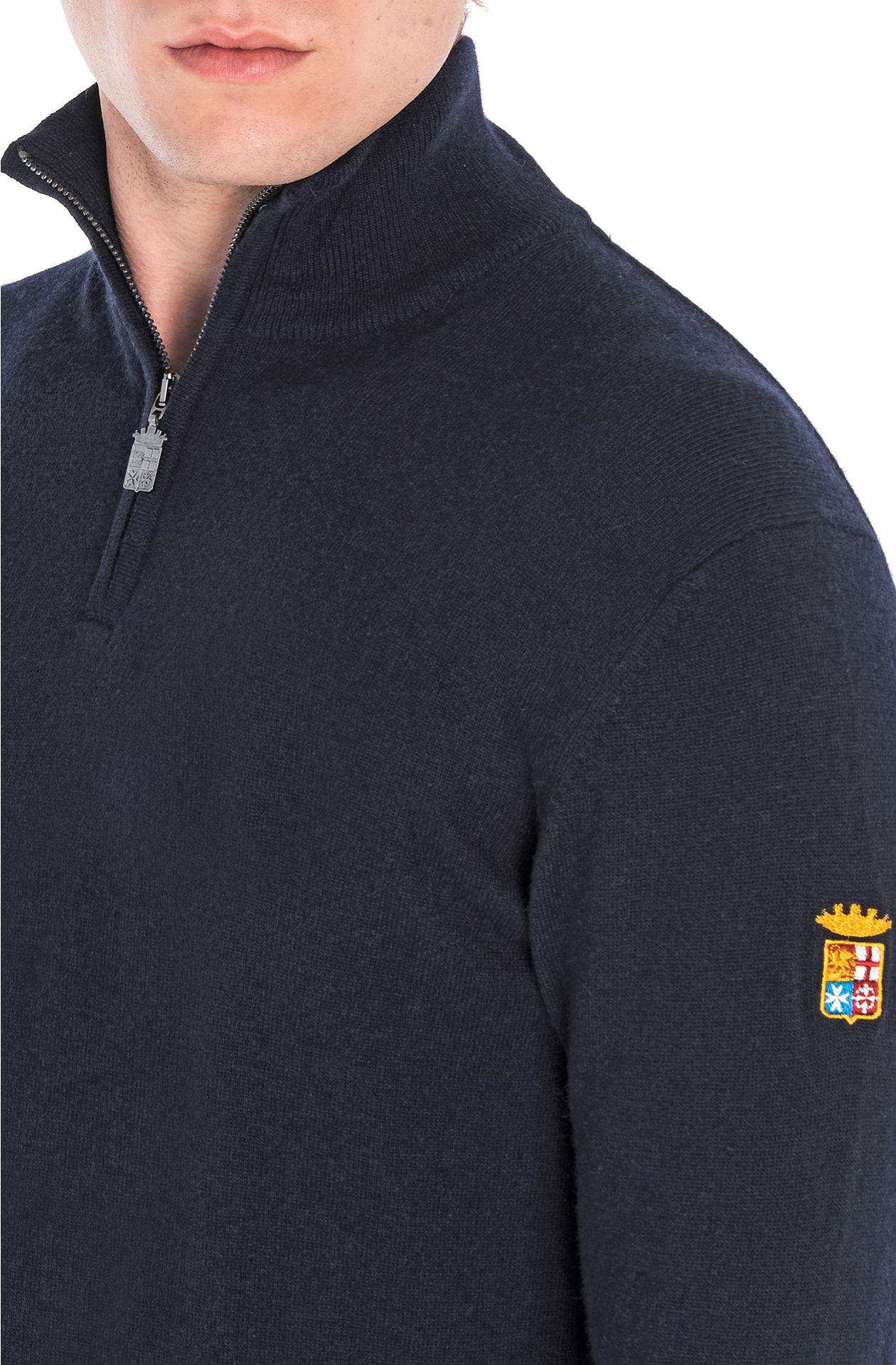 HALF ZIP LUPETTO SWEATER