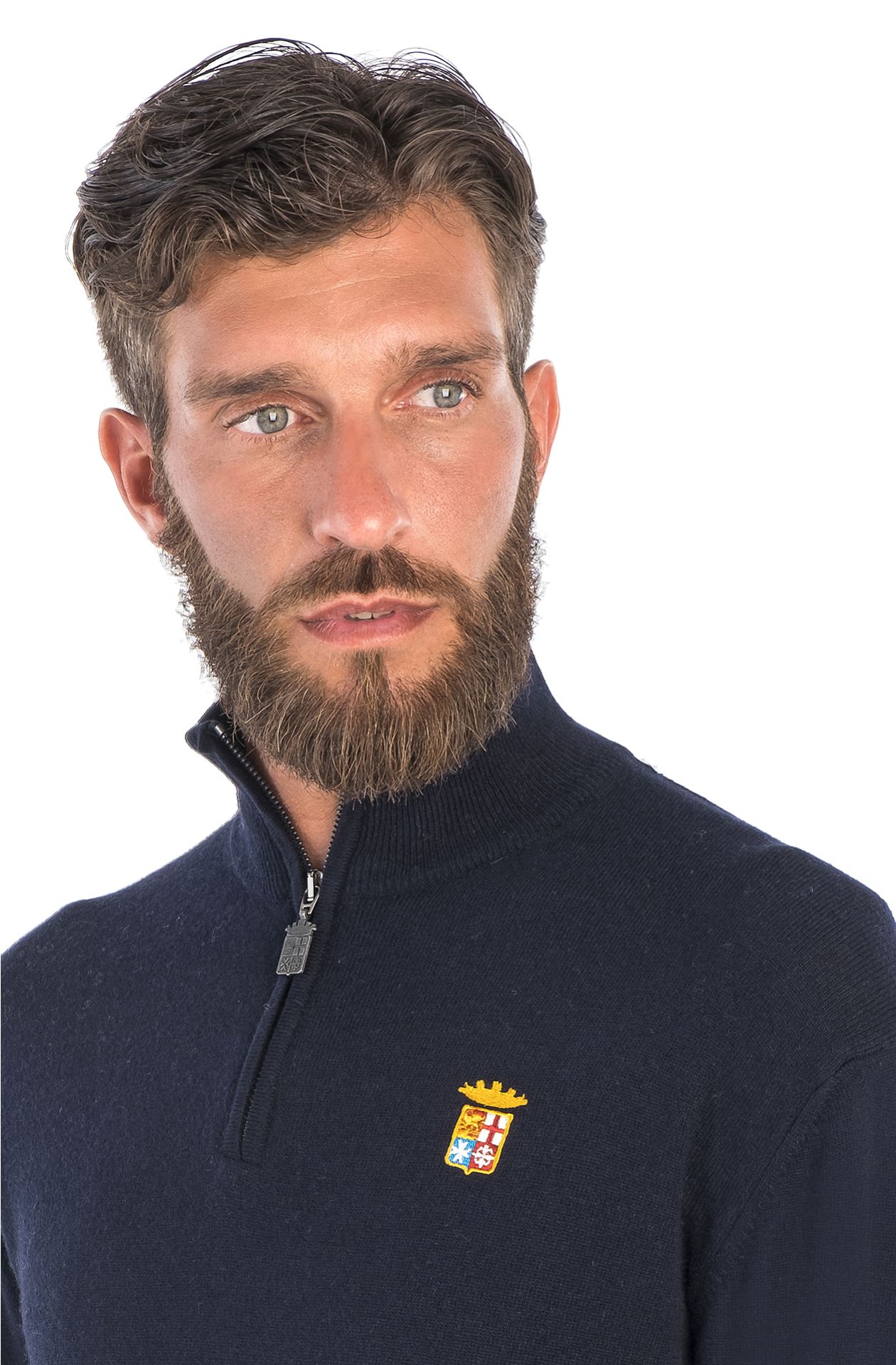 HALF ZIP LUPETTO SWEATER