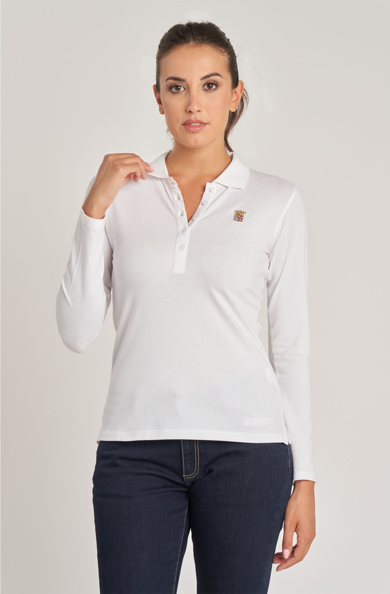 BASIC LONG SLEEVE POLO SHIRT