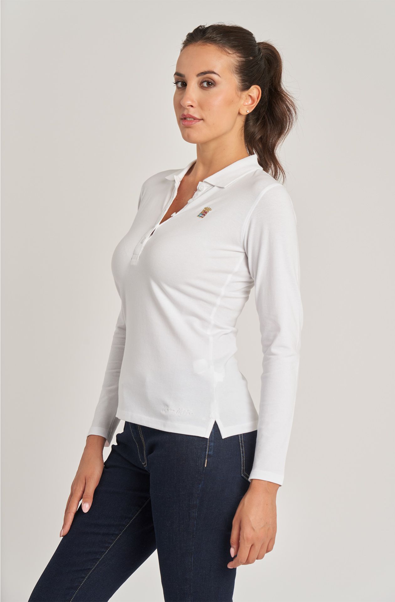 BASIC LONG SLEEVE POLO SHIRT