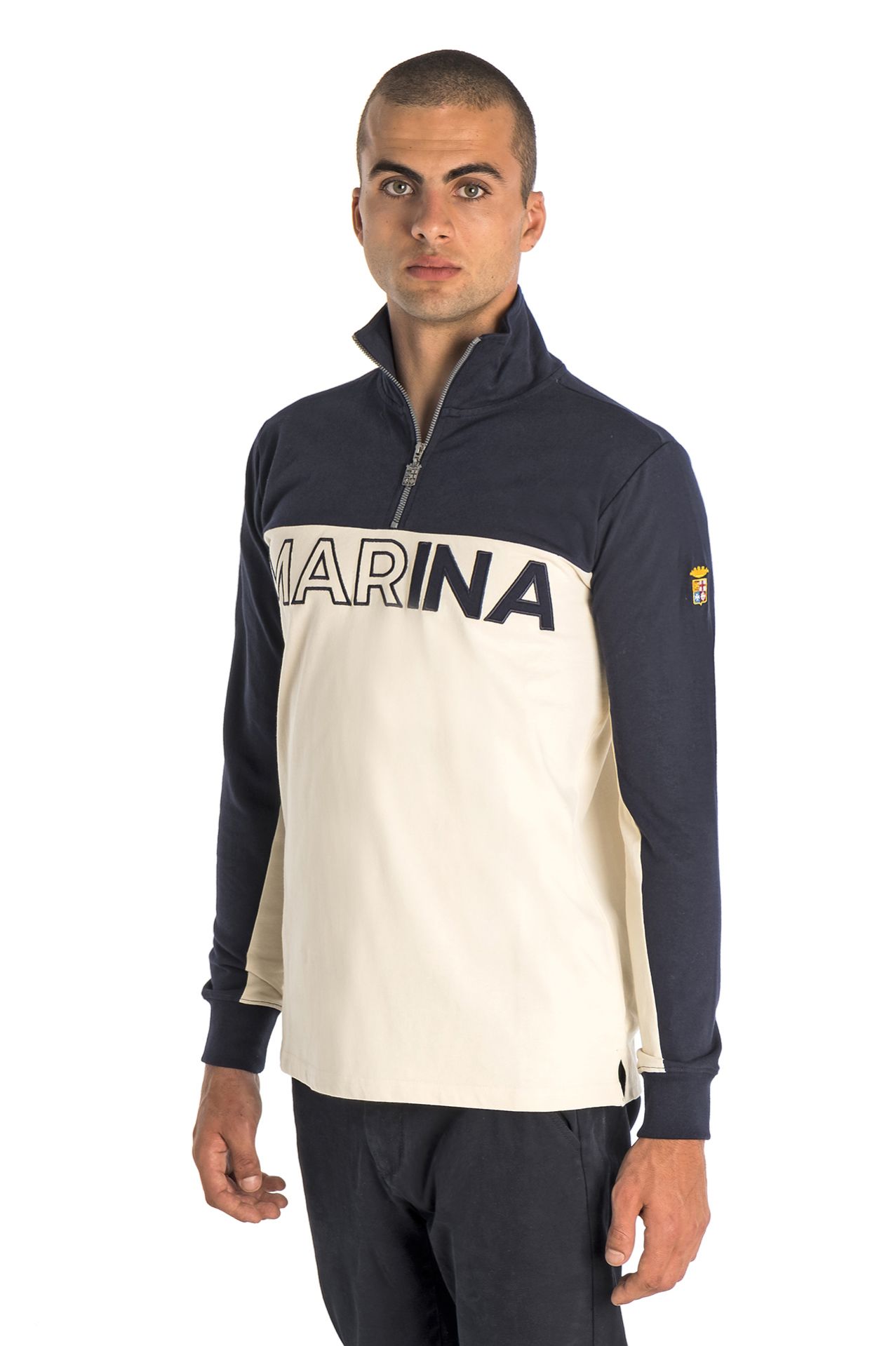 POLO WITH LONG SLEEVES ZIP