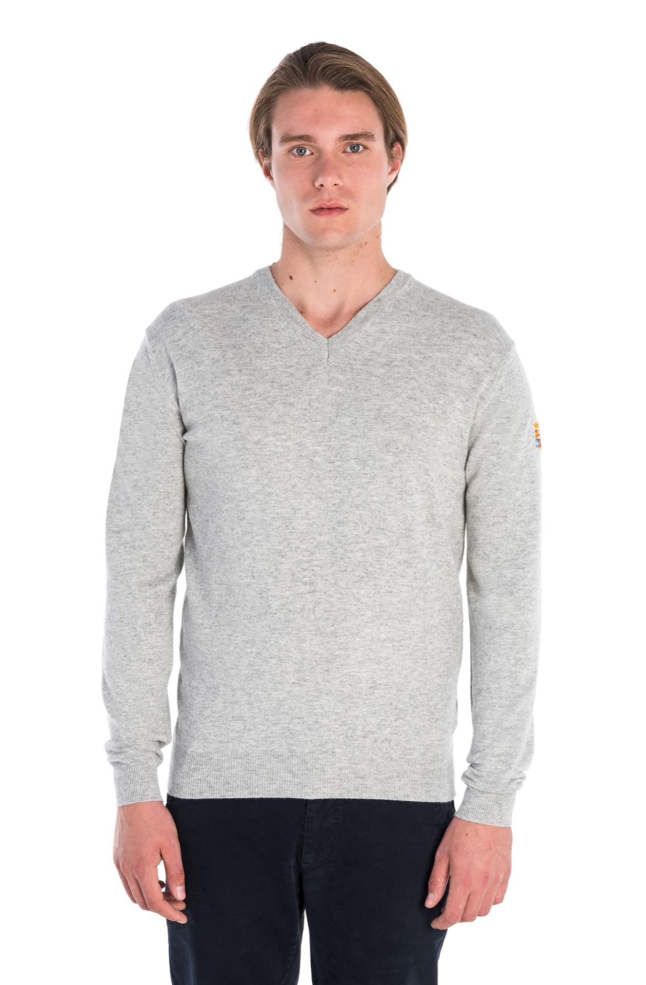 V-NECK WOOL BASIC SWEATER