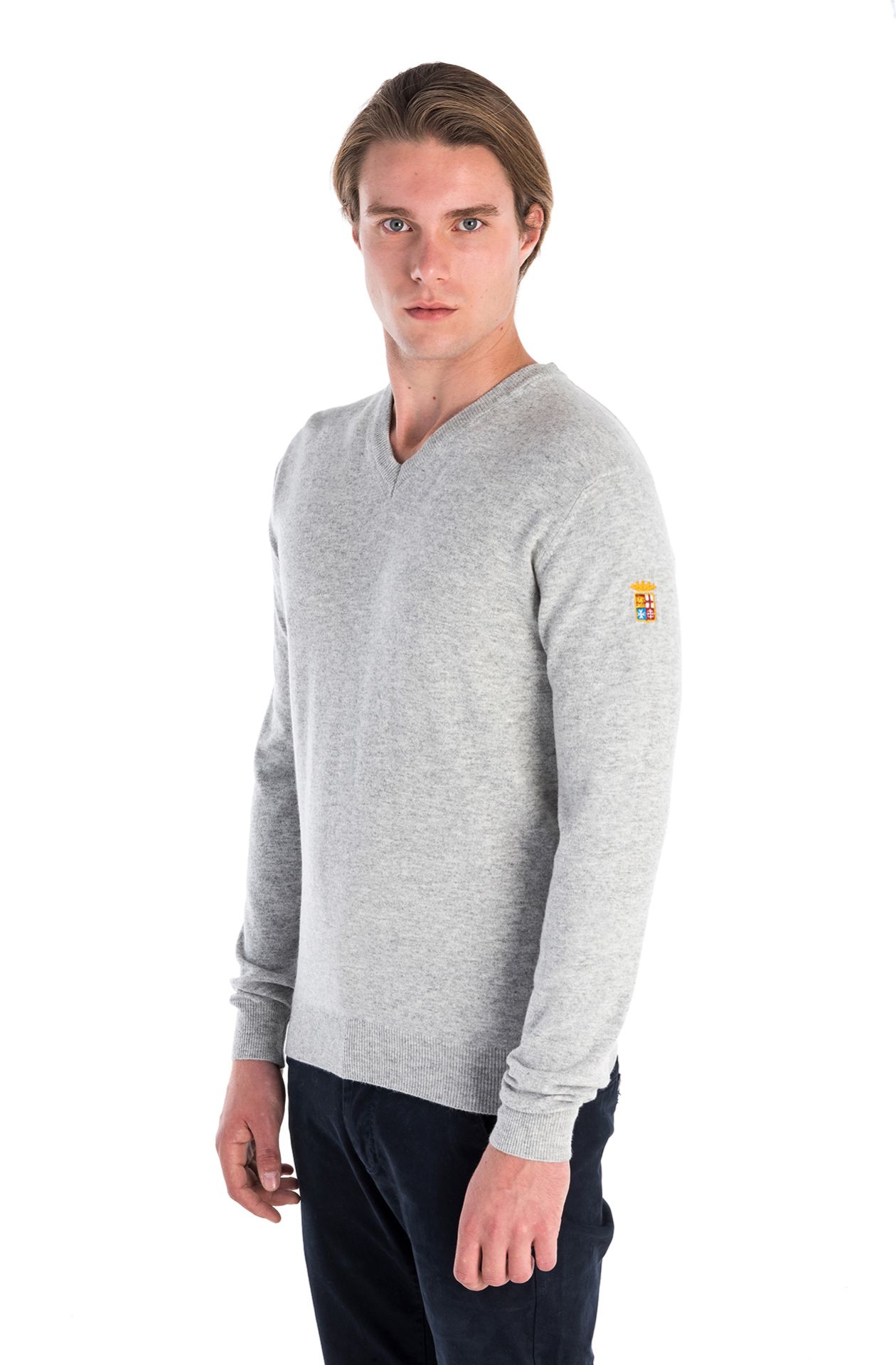 V-NECK WOOL BASIC SWEATER