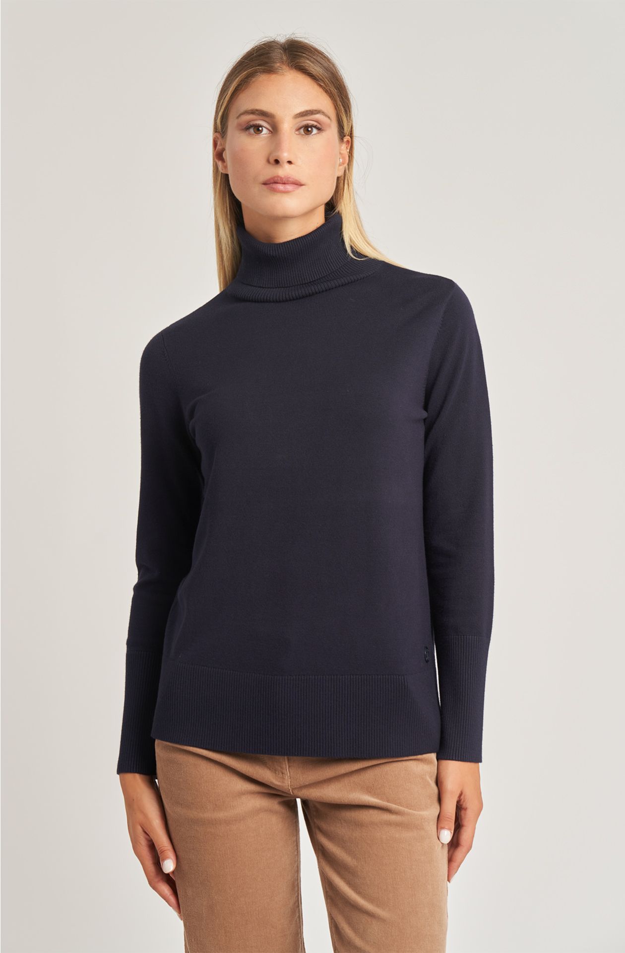 Women's high neck viscose sweater