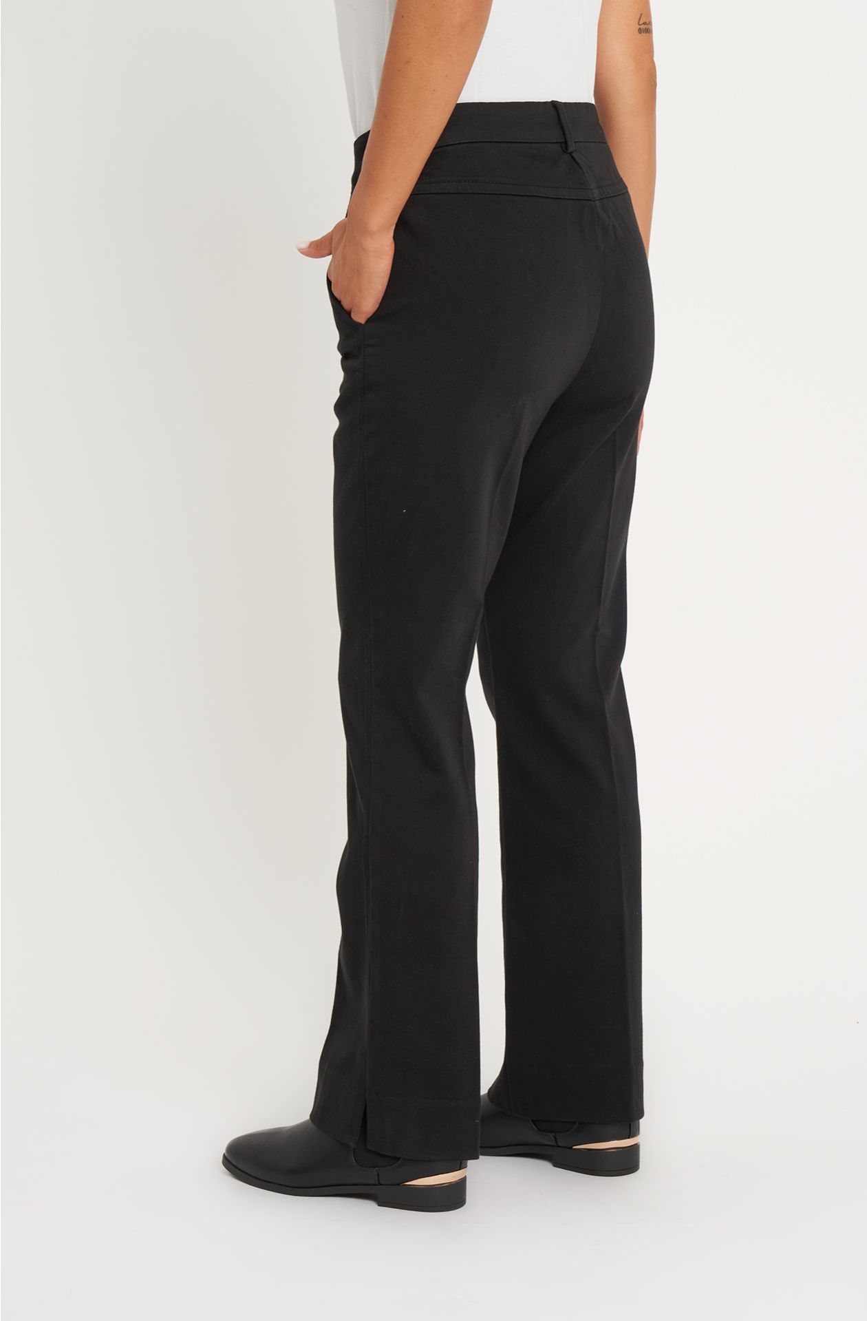 Stretch cotton trousers