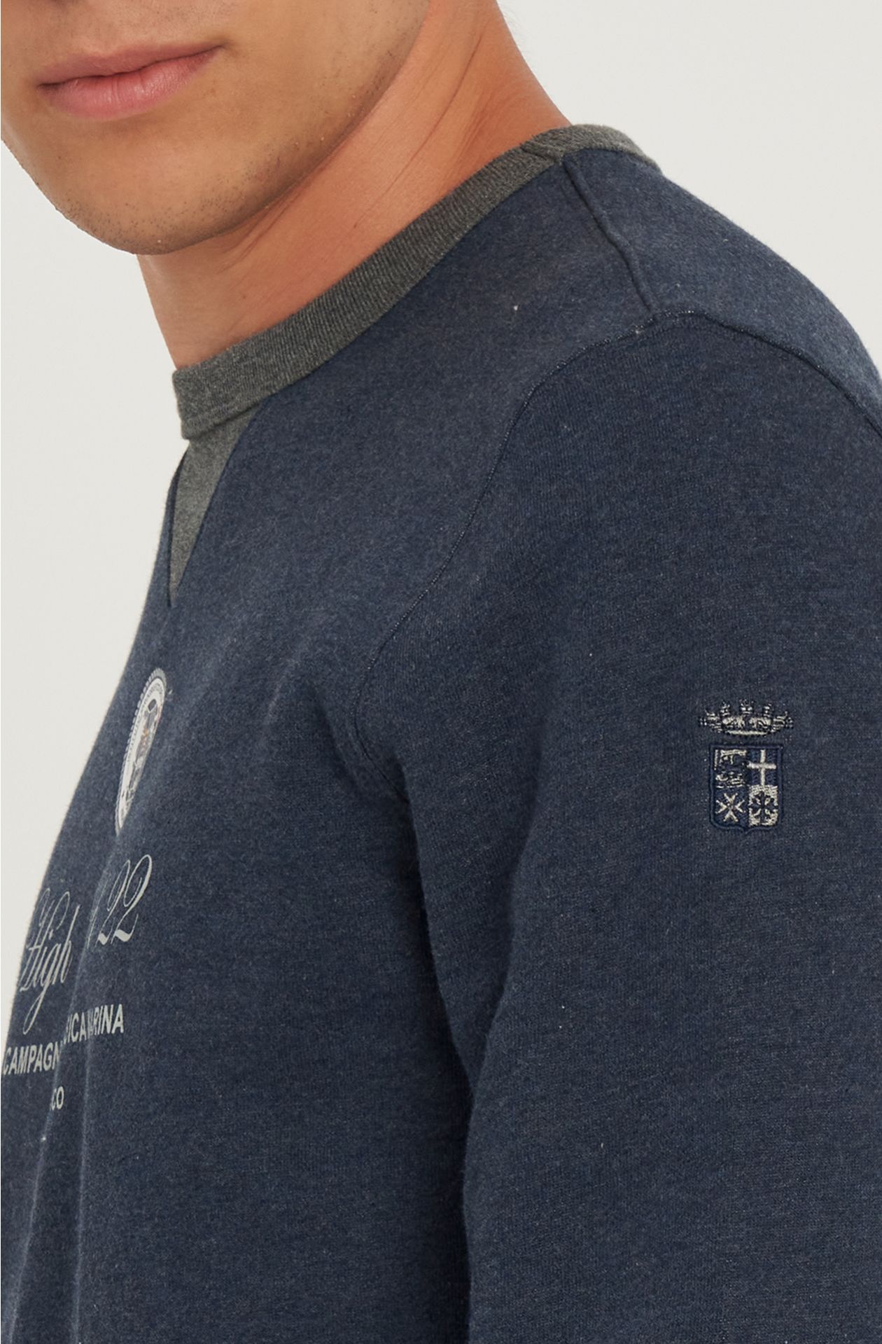 High north22 line cotton sweatshirt