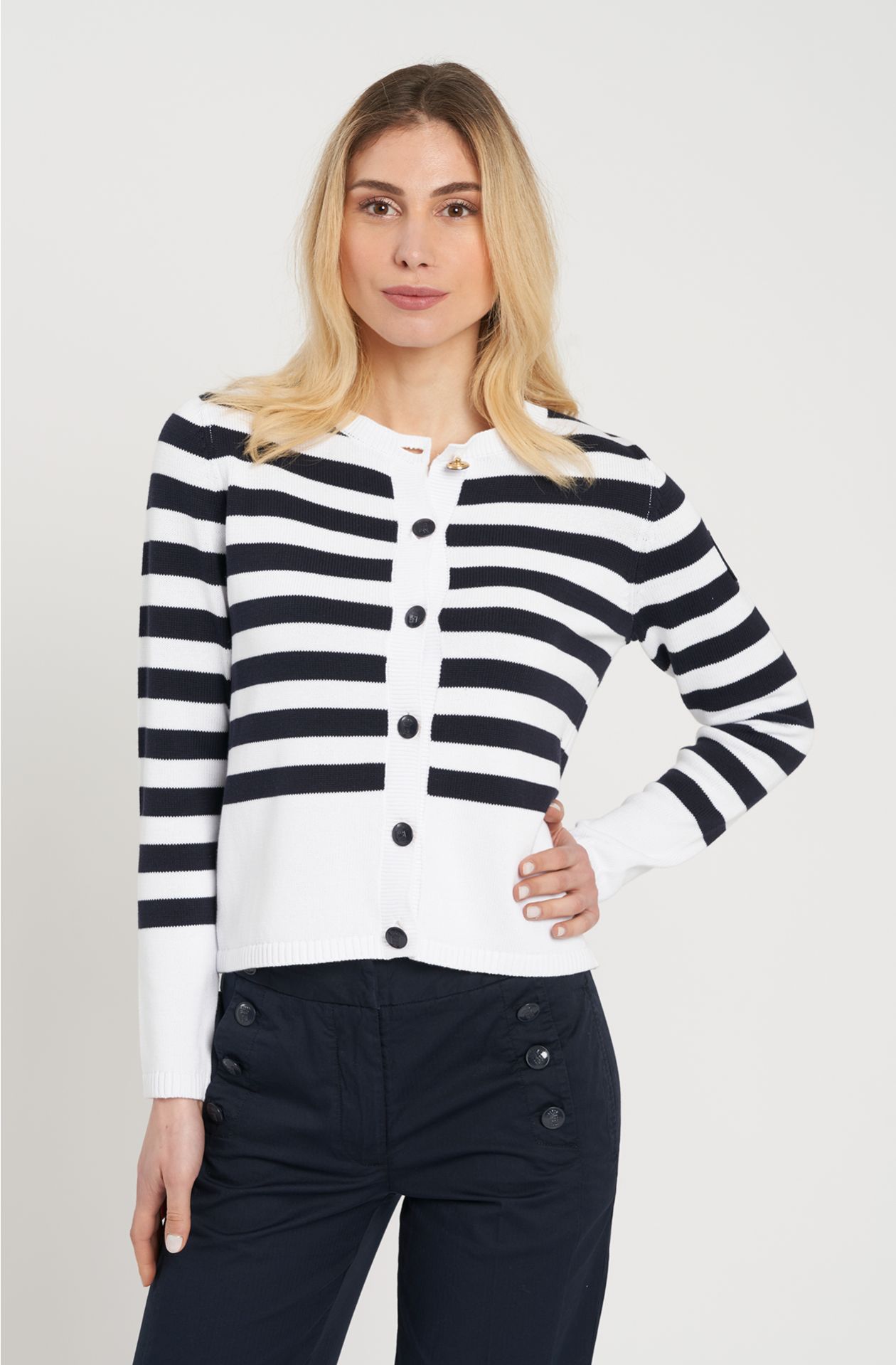 Cardigan Donna Nave Scuola Amerigo Vespucci