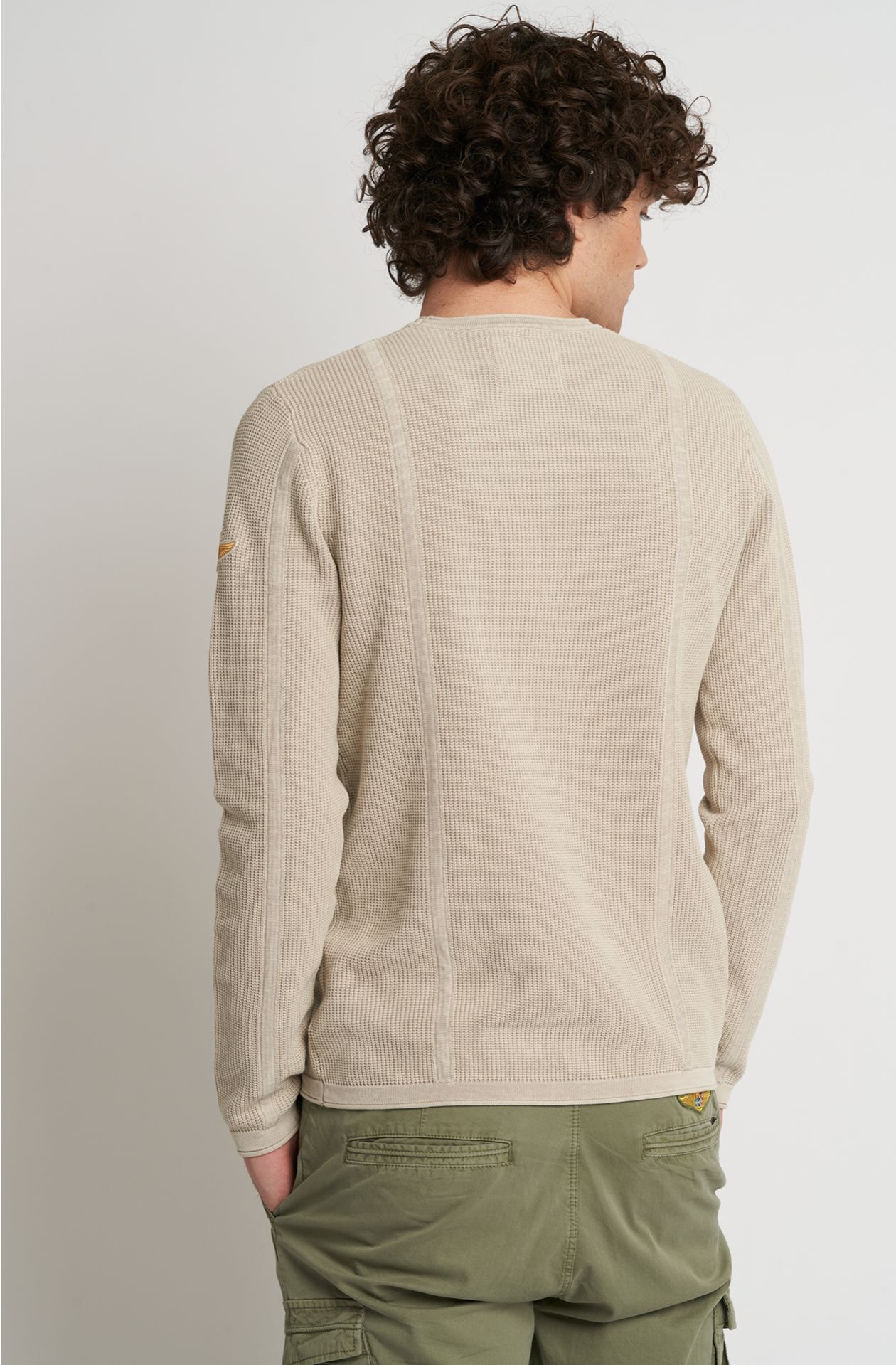 English rib cotton sweater